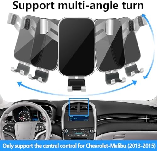 LUNQIN Chevrolet Malibu 2016-2025 Premium Car Phone Holder – Stylish 360-Degree Rotating Smartphone Mount for Enhanced Driving Experience, Quick Tool-Free Installation, and Secure Universal Fit – The Ideal Accessory for Modern Auto Interiors and Safe Navigation