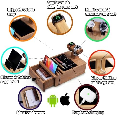 Wood phone docking station – Enhanced Compatibility and Speed