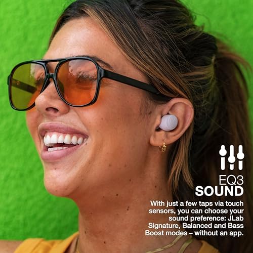 JLab Go Air Pop True Wireless Earbuds – 32 Hours Playtime, Dual Connect Bluetooth Earphones with EQ3 Sound, Lightweight In-Ear Headphones for Ultimate Comfort and Crystal-Clear Calls, USB Charging Case Included, Perfect for Active Lifestyles and Everyday Use