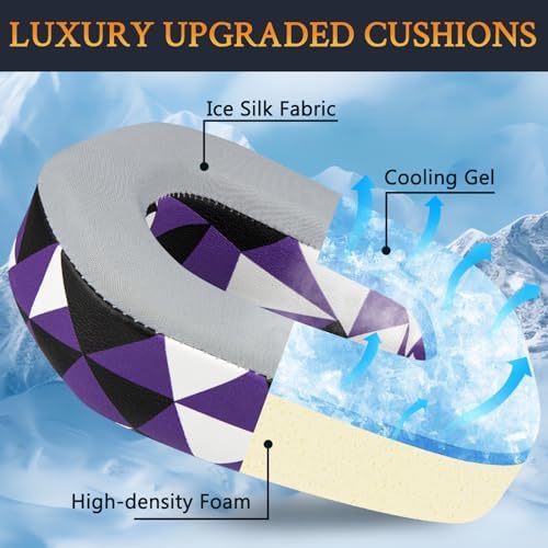 SOULWIT Cooling Gel Earpads for Logitech G733, G535, G335 – Advanced Comfort & Noise Isolation Cushions for Immersive Gaming – Durable Grey Replacement Ear Pads for Enhanced Audio Performance and Extended Playtime