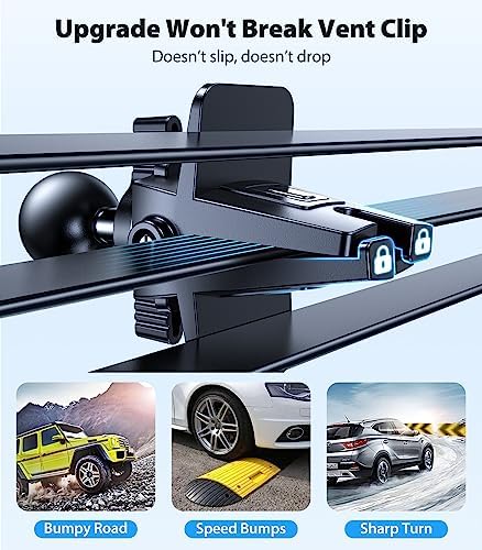 VICSEED Mag Safe Car Mount – Ultimate Magnetic Phone Holder for i Phone 16 Pro Max, 15, 14, 13, 12 Plus & Mini | 360-Degree Adjustable Vent Clip for Enhanced Safety & Convenience | Powerful Magnet for Unmatched Stability & Effortless Hands-Free Navigation | Sleek Design for Modern Vehicles