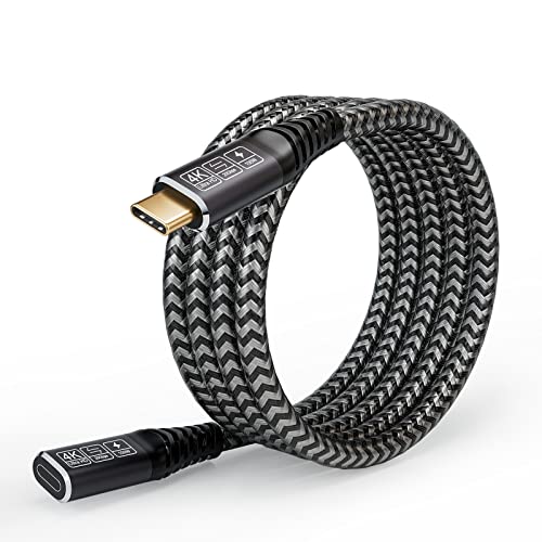 Enhance Your Tech Connectivity: Premium 3.3 Ft USB C 3.2 Extender for 20 Gbps Data Transfer & 100 W Fast Charging – Ideal for PSVR2, Mac Book, i Pad Pro, i Phone 15 & More – Durable Nylon Construction for Unmatched Flexibility & Performance – Essential Accessory for Gamers & Professionals