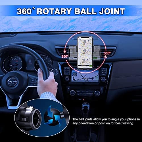 Nissan Rogue & Murano Custom Cell Phone Holder: Adjustable Dashboard & Vent Mount for 2014-2023 Models – Hands-Free Convenience & Optimal Viewing Angle for Safe Driving