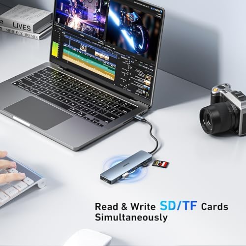 Upgrade Your Digital Experience with the BENFEI 7-in-1 USB C Hub: Ultra-Fast 4 K HDMI, Dual USB-A Ports, 100 W Power Delivery, and Convenient SD/TF Card Reader – The Essential Accessory for Mac Book Pro/Air, i Pad Pro, and i Phone 15 Pro/Pro Max Users – Unleash Seamless Connectivity for Professionals and Creatives