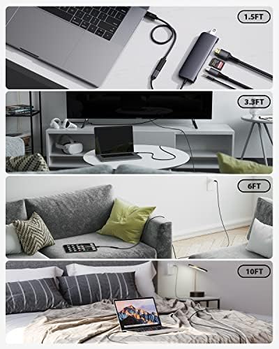 High-Speed USB C Extension Cable (20 Gbps Data Transfer, 240 W Fast Charging, 3.3 Ft) – USB 3.2 Type C Male to Female Adapter for i Phone 16, Pixel, PSVR2, Mac Book Air/Pro, and Dell XPS – Optimal Versatility & Enhanced Performance in a Sleek Red Design