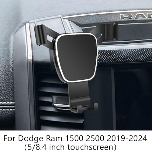 Dodge Ram 1500 & 2500 Premium Car Phone Holder (2019-2025) – Secure Touchscreen Mount for 5 & 8.4 Inch Displays – Enhance Driving Safety with Adjustable Viewing Angles – Durable Mobile Cradle for Effortless Navigation and Hands-Free Use