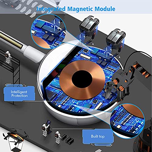 Apple Certified 2-in-1 Magnetic Charger for i Phone and Apple Watch – 6.6 FT Travel Charging Cable with USB Wall Block for Enhanced Speed and Compatibility with i Phone 14/13/12/11/Pro/Max and Apple Watch Series 9/8/7/6/SE/5/4/3/2/1 – Dual Device Charging Solution for Modern Lifestyles