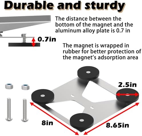 Revolutionize Your Mobile Internet Experience with the 264 lb Heavy-Duty Starlink Mini Magnetic Car Roof Mount Kit | Securely Attach Your Starlink Mini for Unmatched Connectivity on the Go | Perfect for Kickstand with Hole Version | Weather-Resistant Design for All Conditions | Effortless Installation with No Drilling Required | Lightweight and Portable for Easy Transport | Elevate Your Adventures with Reliable Internet Anywhere