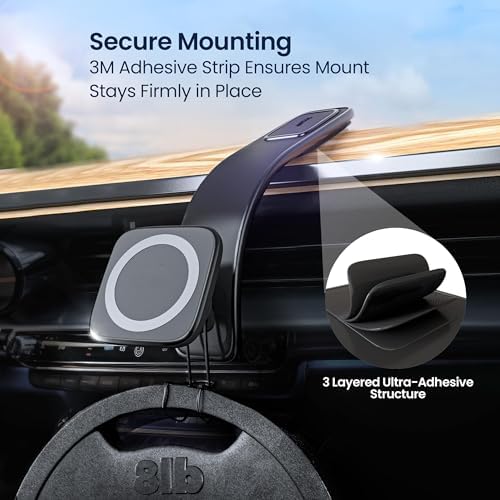 Revolutionary Magnetic Phone Holder for Secure Car Mounting – Versatile Air Vent & Dashboard Suction Design (Sleek Black) – Ultimate Smartphone Accessibility & Safety on the Road