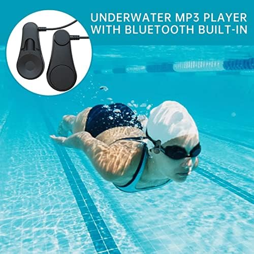 Innovative Open Ear Bone Conduction Swimming Headphones – IPX8 Waterproof MP3 Player with 8 GB Storage for Ultimate Underwater Audio Experience, Lightweight & Ergonomic Design for Swimmers and Athletes, Enjoy Safe Sound and Ambient Awareness in Water Sports