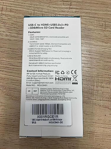 Transform Your Mac Book Experience with the MOKi N 7-in-1 USB C Adapter: Unleash 4 K HDMI, 3 USB 3.0 Ports, and 100 W Power Delivery for Seamless Connectivity Across Dell, HP, Lenovo, and Surface Devices – Ideal for Professionals and Creatives Seeking Speed and Versatility