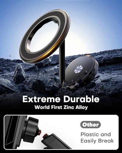 MP-MALL Mag-Safe Car Mount for i Phone 15/14/13/12 Pro Max Plus – Premium Magnetic Dashboard Holder with 360-Degree Rotation for Hands-Free Navigation – Effortless Installation & Sleek Black Design for Enhanced Vehicle Interior – Secure Grip for Safe Driving & Uninterrupted Connectivity