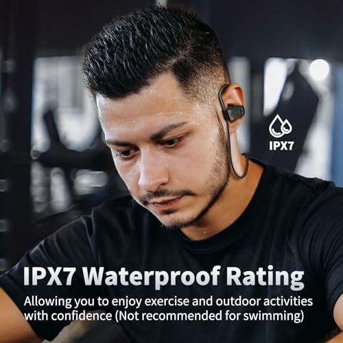 Premium IPX7 Waterproof Bluetooth 5.3 Earbuds – Wireless Sports Headphones with 16-Hour Playtime, Stereo Bass, and Secure Earhooks for Enhanced Performance in Running and Workouts – Ultimate Audio Freedom and Durability for Active Lifestyles