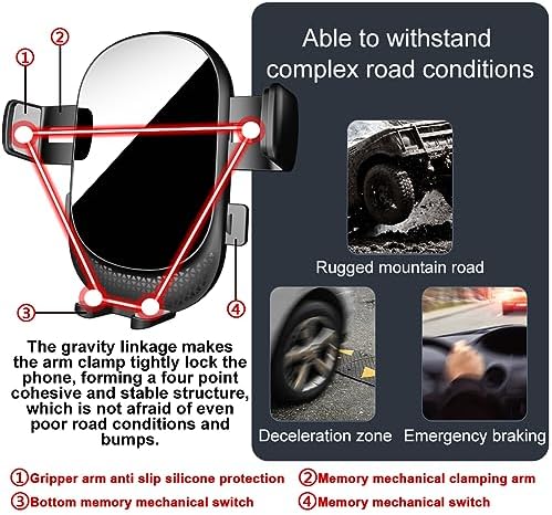Car Phone Holder for Land Rover Range Rover Evoque Auto Accessories [Only for 2012-2019 Range Rover Evoque] [Auto Lock Hands Free Cell Phone Mount Car fits for iPhone & All Smartphones] – Enhanced Compatibility and Speed