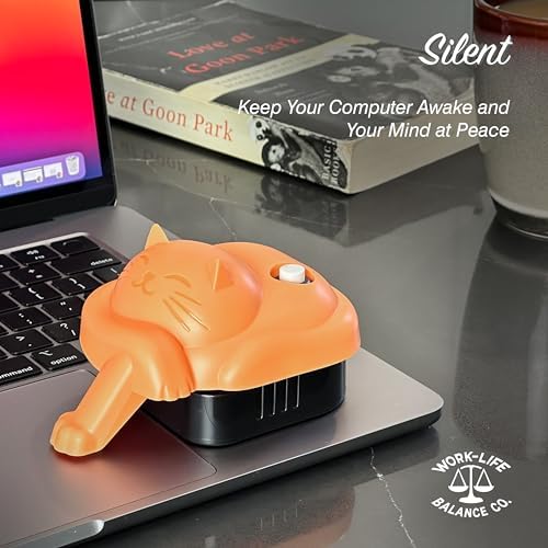 Stay Productive with the Ultimate Laptop Trackpad Jiggler – 6-Month Battery Life, Cordless Convenience, and Undetectable Functionality – Ideal for Professionals and Cat Owners – Effortlessly Keep Your Touchpad Active and Laptop Awake – Mechanical Mouse Mover with Easy ON/OFF Switch – Perfect for Meetings, Presentations, and Breaks – Enhance Your Laptop’s Performance with This Must-Have Accessory (Not Compatible with De II Models)