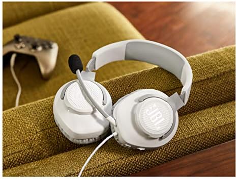 JBL Quantum 100 Wired Over-Ear Gaming Headphones – Unleash Immersive Audio with Detachable Microphone for Ultimate Game Play – Lightweight Comfort Perfect for Long Sessions on All Gaming Platforms