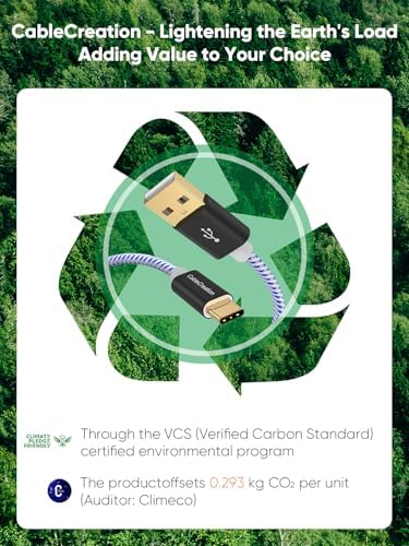 Compact USB C Cable Duo – 0.5 FT Braided Fast Charging Cables for Seamless Data Transfer | 3 A Power & 480 Mbps Speed | Ultimate Compatibility for Mac Book Air, Galaxy S22 Ultra, Stylus Pen, and More | Durable Design | Ideal for On-the-Go Connectivity