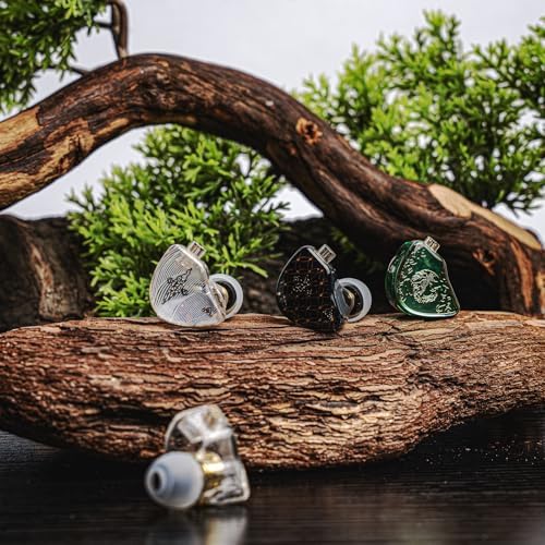 Linsoul TANGZU Wan’er S.G Audiophile In-Ear Earphones – 10 mm Dynamic Driver with PET Diaphragm for Superior Sound Quality, Ergonomic Design for Ultimate Comfort, Detachable 2-Pin OFC Braided Cable, Built-in Mic for Convenient Calls – Stylish Green Finish Perfect for Musicians and DJs