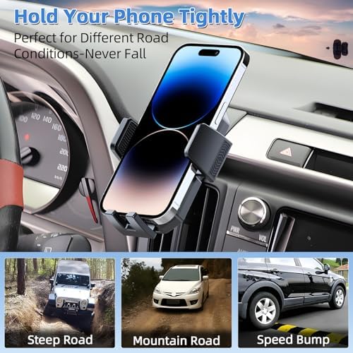 Upgrade Your Toyota Tundra or Sequoia Driving Experience with the 360° Rotating Mag Safe Phone Holder – Premium Dashboard Mount Designed for 2020-2025 Models, Ensures Safety, Accessibility, and Sleek Aesthetics Without Air Vent Obstruction