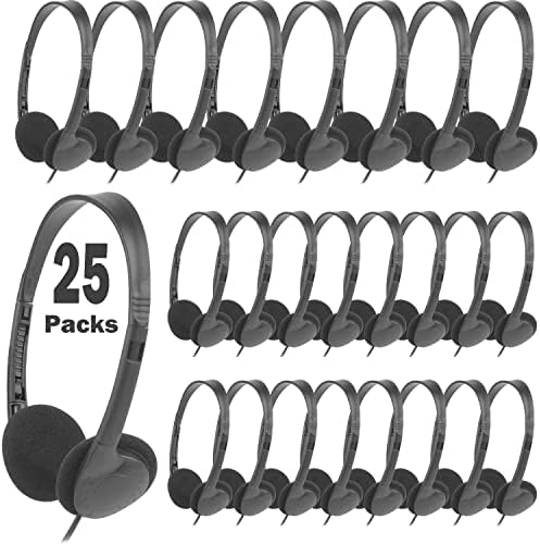 Vibrant 20-Pack Adjustable Classroom Headphones – Premium Wired Earphones for Enhanced Learning Engagement | Ideal for Schools, Libraries & Home Use | Durable, Comfortable Fit in a Colorful Variety for All Ages