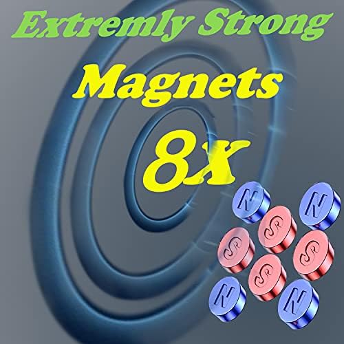 Upgraded 12″ Flexible Gooseneck Magnetic Phone Holder for Car – Ultra Strong X8 N50 Magnet Suction Cup Mount for Secure Dash & Windshield Use – Ideal for Smartphones, Tablets & Enhanced Driving Safety – TECOTEC Automotive Accessory