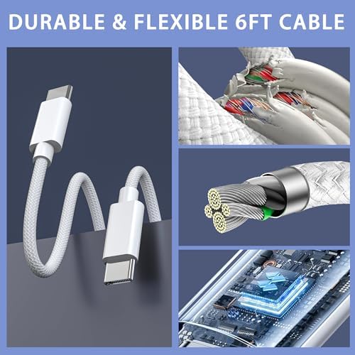 67 W Ga N Fast Charger Block – 3-Port USB C Wall Charger for Mac Book Pro/Air, i Phone 15/14, Galaxy & Pixel – Compact, High-Speed Power Adapter for Home, Office, and Travel – Ultimate Device Compatibility & Efficiency