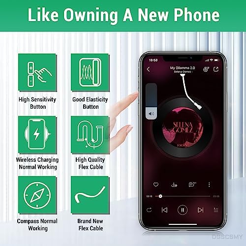 Revitalize Your i Phone Xs with Premium Wireless Charging Coil and Volume Button Repair Kit – OEM NFC Chip Flex Cable for Enhanced Functionality and Fast Charging – Comprehensive Toolkit with Mute Key Control Assembly and Durable Metal Bracket – Compatible with Models A1920, A2097, A2098, A2099, A2100 – Ideal for DIY Repairs and Cost Savings