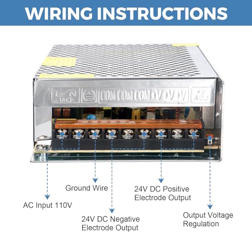 Universal 24 V 10 A AC/DC Power Supply Adapter – 240 W High-Efficiency Switching Converter for LED Lighting & CCTV Systems – Superior Voltage Stability with Advanced Safety Features for Secure Device Performance