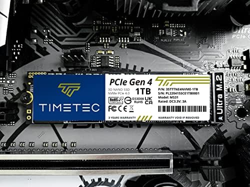 Timetec 512 GB NVMe PCIe Gen3 M.2 2280 SSD – Unmatched Speed and Reliability for Gamers and Creators – Experience Blazing Read Speeds of Up to 2,000 MB/s and Write Speeds of 1,600 MB/s – Perfect Upgrade for Enhanced Performance and Seamless Multitasking in PCs and Laptops – Elevate Your Data Storage with Advanced 3 D NAND Technology for Lasting Durability and Lightning-Fast Transfers – Compact M.2 2280 Form Factor Designed for Effortless Installation and Maximum Compatibility – Transform Your Workflow and Gaming Experience with a High-Performance Solid State Drive That Redefines Speed and Efficiency.
