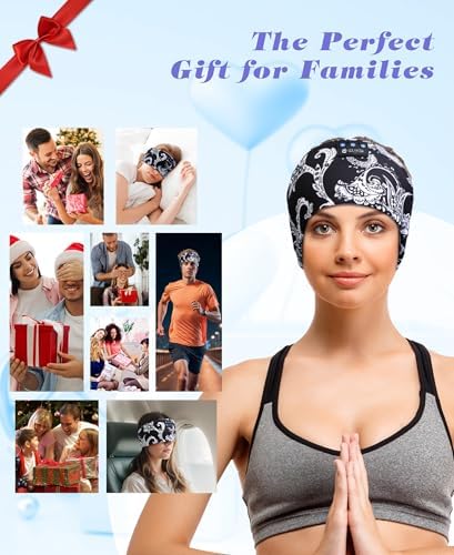 Ultimate Bluetooth 5.4 Sleep Headband Headphones – Designed for Side Sleepers, Unmatched Comfort for Active Lifestyles, Superior Sound Quality, Ergonomic Fit for Enhanced Relaxation, Ideal Tech Gift for Music and Podcast Enthusiasts