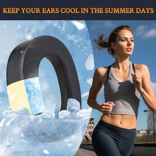 Ultimate Comfort SOULWIT Cooling Gel Earpads for Jabra Evolve2 85 Wireless Headset – Noise-Isolating Ice Silk Cushions in Elegant Gold – Perfect Fit Replacement Ear Pads for Enhanced Audio Clarity and Long-Lasting Wear