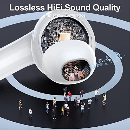 ZIUTY 2025 Wireless Earbuds – 50-Hour Playtime Bluetooth 5.3 Headphones with Deep Bass for HD Stereo Sound, IPX5 Waterproof for Active Lifestyles, Ergonomic Fit with Built-in Mic for Seamless i Phone & Android Connectivity – Elevate Your Audio Journey