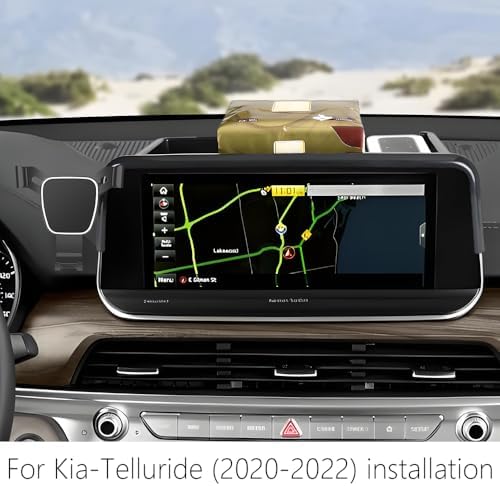 Kia Telluride Center Console Phone Holder – Premium Organizer for 2020-2022 Models, Enhancing Navigation & Driving Safety, Effortless Installation & Adjustable Viewing Angles, Stylish Auto Accessory for Mobile Devices