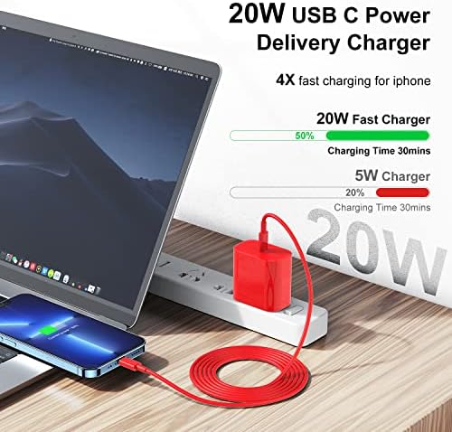 Ultra-Fast 3 FT USB-C to Lightning Charger Cable for i Phone 14, 13, 12, Pro Max & More – Certified High-Speed Charging, Enhanced Durability, and Universal Compatibility for Efficient Power Delivery – Perfect for Home, Office, and Travel Use