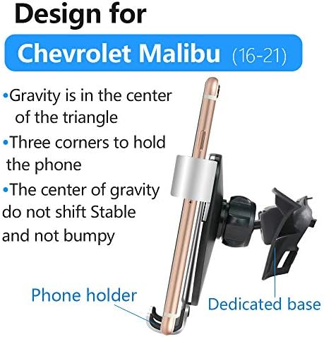 LUNQIN Chevrolet Malibu 2016-2025 Premium Car Phone Holder – Stylish 360-Degree Rotating Smartphone Mount for Enhanced Driving Experience, Quick Tool-Free Installation, and Secure Universal Fit – The Ideal Accessory for Modern Auto Interiors and Safe Navigation