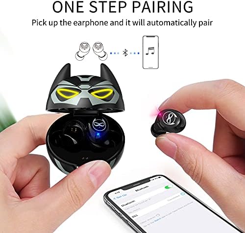 Adorable Kids’ Wireless Earbuds with Bluetooth 5.0 – Waterproof Sport Stereo Earphones for Seamless Connectivity and Enhanced Audio Experience – Perfect for Music, Gaming, and Learning on i Phone/Android – Fun, Durable Design with Noise Reduction and Built-in Mic