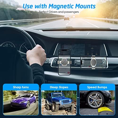 Wix Gear Magnetic Phone Clamp for Car Mount – Durable Metal Clip for Effortless Attachment and Removal – Universal Compatibility with Wireless Charging – Streamlined Design for Safe Navigation and Calls – Essential Accessory for Modern Drivers