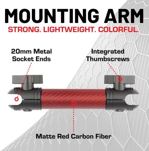 Revolutionary Bulletpoint Dash Mount with 5.9″ Adjustable Carbon Fiber Arm – Universal Compatibility for i Phone & Android Smartphones – 20 mm Ball Joint for Enhanced Stability and Safety – Ideal for Drivers Seeking Seamless Integration and Distraction-Free Navigation