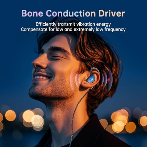 Elevate Your Sound Experience with EZ EAR KBEAR KB02 Hybrid Bone Conduction IEM Earbuds – Ultimate Hi-Fi Dynamic Drivers for Musicians, Singers, and Audiophiles – Unmatched Comfort, Exceptional Noise Isolation, and Premium Audio Quality for Lasting Listening Enjoyment