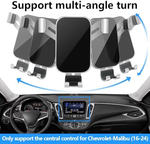 LUNQIN Chevrolet Malibu 2016-2025 Premium Car Phone Holder – Stylish 360-Degree Rotating Smartphone Mount for Enhanced Driving Experience, Quick Tool-Free Installation, and Secure Universal Fit – The Ideal Accessory for Modern Auto Interiors and Safe Navigation