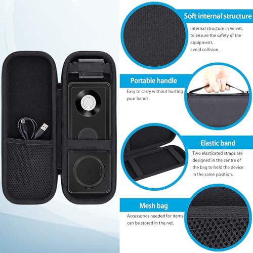 Premium Khanka Hard Travel Case for Anker Foldable 3-in-1 Wireless Charging Station – Shockproof Protection for Qi2 Certified 15 W Ultra-Fast Charger – Lightweight & Compact Design for Ultimate Portability – Ideal Storage Solution for On-the-Go Charging Needs – Stylish Black Case for Enhanced Compatibility and Durability