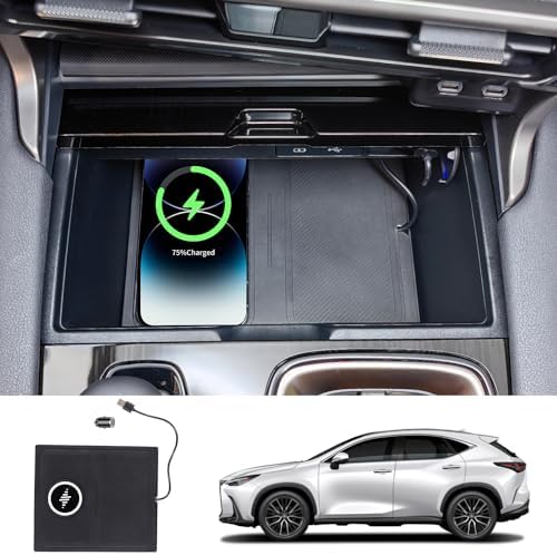 Transform Your Lexus RX 350 into a High-Tech Haven with Our Premium Wireless Charging Pad – Fast Charging for i Phone 16, 15, 14, 12 & 13, Effortlessly Compatible with Cases, Sleek Design for Ultimate Convenience and Safety Features to Prevent Overheating.