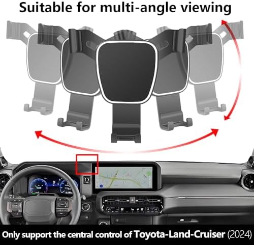 Toyota Land Cruiser 2024-2025 Custom Fit Car Phone Holder – Premium Navigation Bracket for Ultimate Hands-Free Driving Experience – Sleek 360-Degree Rotating Design with Effortless Tool-Free Installation for Enhanced Mobile Accessibility