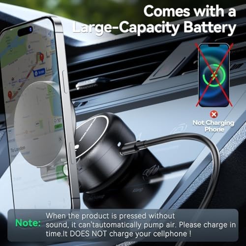 Revolutionary Magnetic Car Phone Holder – Adjustable Vacuum Suction Mount for i Phone 12-16 – Enhanced Stability on Smooth Surfaces – Foldable Design for Optimal Viewing – Hands-Free Navigation & Communication Solution – Durable Lightweight Construction for Everyday Use – Effortless Attachment with Electric Magnetic Technology – Perfect for Mirror, Glass, and Screen Surfaces – Elevate Your Driving Safety with This Essential Accessory