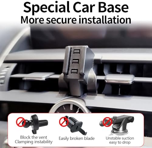 Premium Lexus NX 350/350 h/250/450 h+ Car Phone Holder – Seamless Dashboard Mount for 2022-2024 SUVs, Hands-Free Navigation and Communication Accessory, Enhanced Device Security, 360-Degree Adjustable Viewing Angles, Effortless Installation, Stylish Interior Enhancement