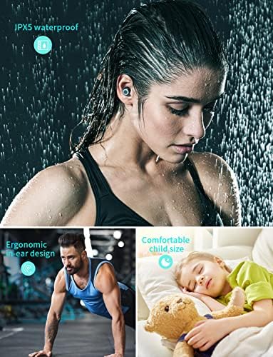 Charming Bluetooth Earbuds for Kids – Waterproof Noise-Cancelling In-Ear Headphones with Adorable Pig and Cat Designs – Comfortable Stereo Sound Perfect for Young Music Lovers and Learning – Durable, Easy-to-Clean Wireless Headset with Broad Device Compatibility – Engage Your Child’s Audio Experience with Fun and Functionality