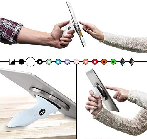 Premium Ergonomic Universal Tablet Stand – Adjustable Holder for i Pad, Samsung & More | Made in USA | Perfect for Desk, Lap, or Bed Use | Lightweight, Durable & Stylish Black Finish for Ultimate Hands-Free Comfort