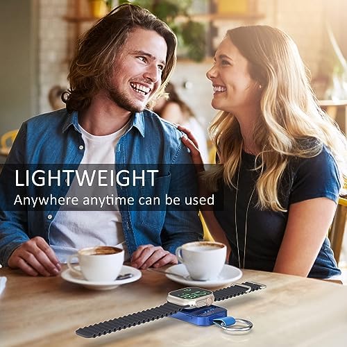 i.VALUX Compact Wireless Charger for Apple Watch – Keychain-Friendly 1000 m Ah Power Bank, Fast Magnetic Charging for Series 10/9/8/Ultra/7/6/5/4/3/2/SE – Perfect Travel Companion & Birthday Gift for Her – Sleek White Design