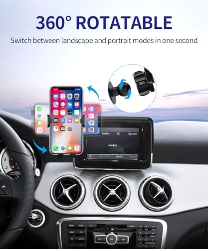 Premium 360° Rotating Phone Holder for 2015 Mercedes Benz GLA/CLA-Class – 5.8″ Screen Auto Mount for Effortless Navigation & Hands-Free Communication – Stylish and Easy-to-Install Car Accessory for Enhanced Safety and Driving Comfort