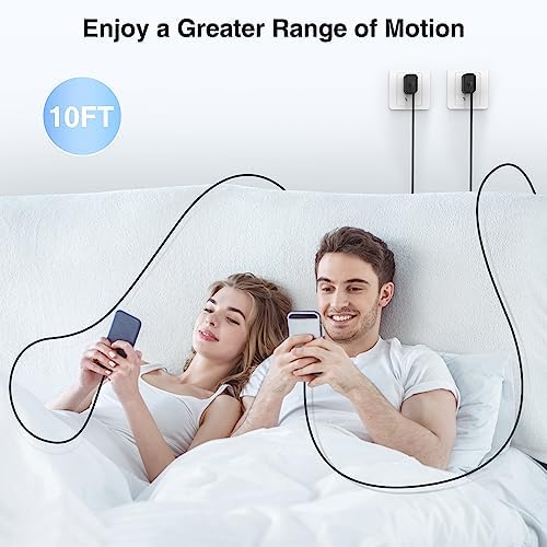 Dual 45 W Rapid Charge Kit with 10 ft USB C to C Cable – High-Performance Power Adapter for Samsung Galaxy S Series & Note Series – Unmatched Efficiency, Extended Cable Length, and Superior Safety Features for Fast Charging Needs